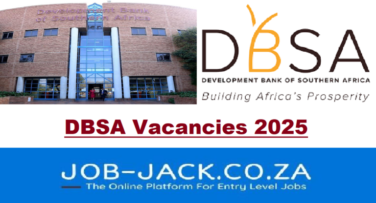 DBSA Vacancies 2025