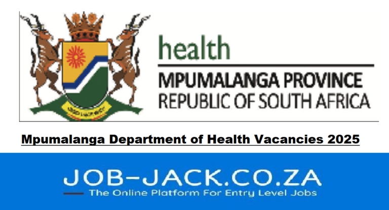 Mpumalanga Department of Health Vacancies 2025