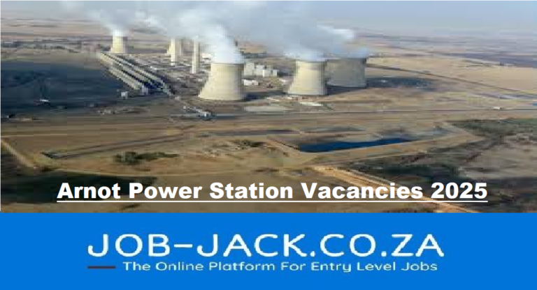 Arnot Power Station Vacancies 2025