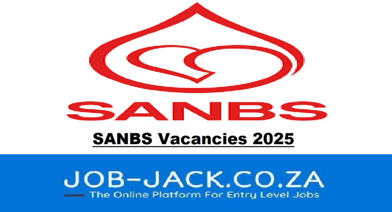 SANBS Vacancies 2025