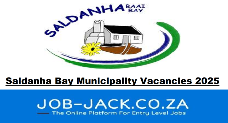 Saldanha Bay Municipality Vacancies 2025