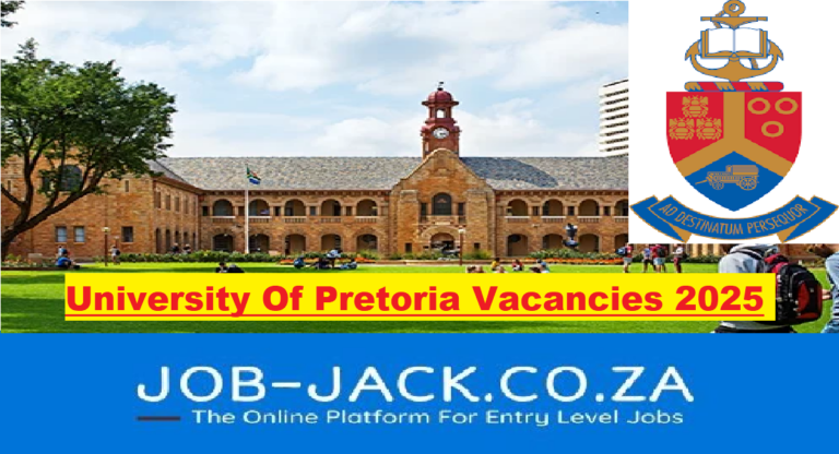 University Of Pretoria Vacancies 2025