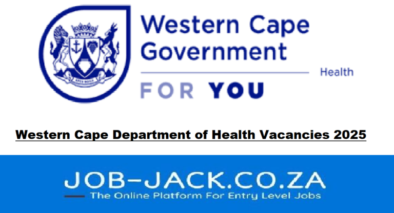 Western Cape Department of Health Vacancies 2025