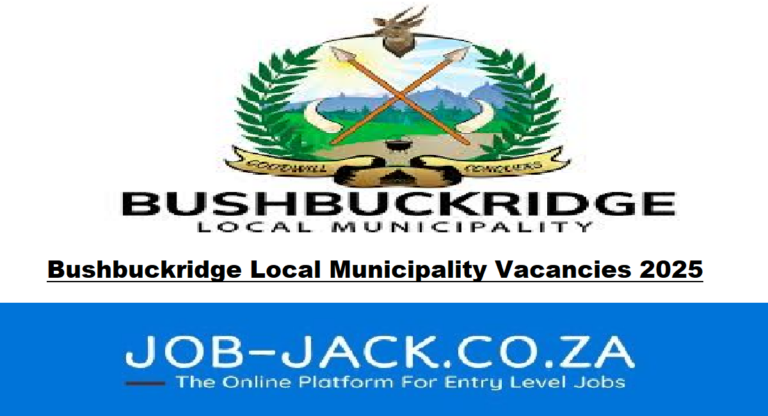 Bushbuckridge Local Municipality Vacancies 2025