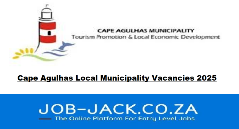 Cape Agulhas Local Municipality Vacancies 2025