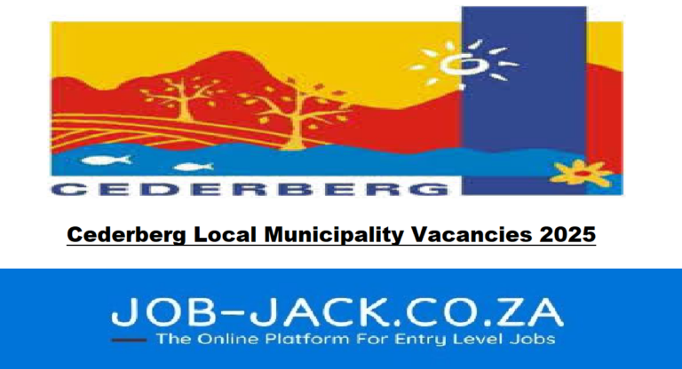 Cederberg Local Municipality Vacancies 2025