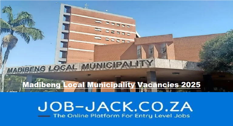 Madibeng Local Municipality Vacancies 2025